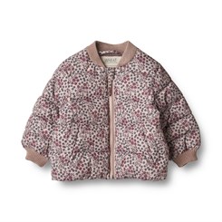 Wheat Puffer jacket Yuri - Pale lilac berries